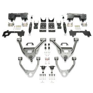2014-2018 GM1500 (ALUMINUM/STAMPED) 5/7 LOWERING KIT SINGLE CAB W/ BOLT ON C-NOTCH