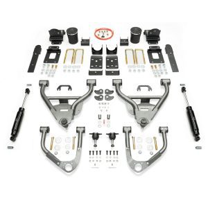 2019-PRESENT GM1500 4/6 LOWERING KIT W/ HELPER BAGS (SINGLE CAB)